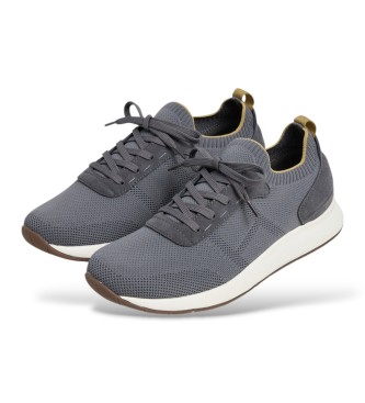 Hackett London Sneaker in camoscio H-runner grigie