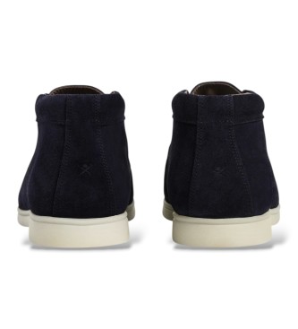 Hackett London Wildleder-Sneaker Martin Mid marineblau