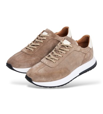 Hackett London Sneaker in camoscio Rapid Chad beige
