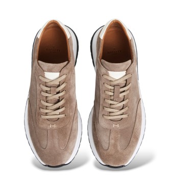 Hackett London Sneaker in camoscio Rapid Chad beige