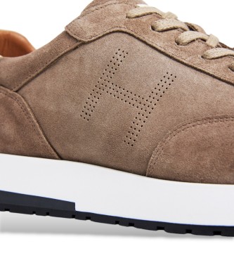 Hackett London Sneaker in camoscio Rapid Chad beige