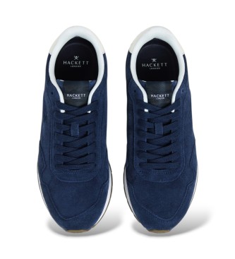 Hackett London Zapatillas de ante Vector Soft marino