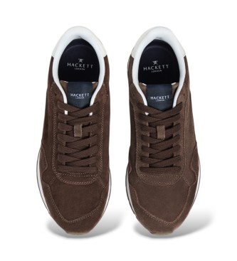 Hackett London Zapatillas de ante Vector Soft marrón