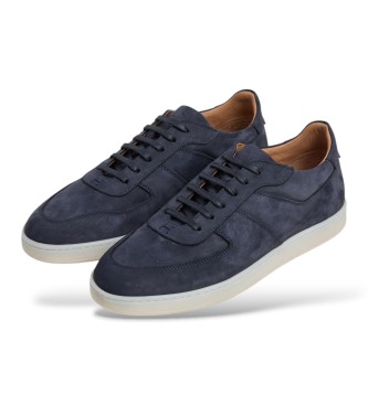 Hackett London Zapatillas nubuck brompton marino