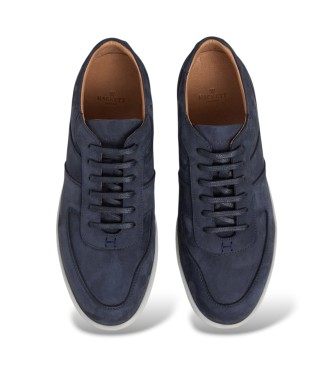 Hackett London Zapatillas nubuck brompton marino