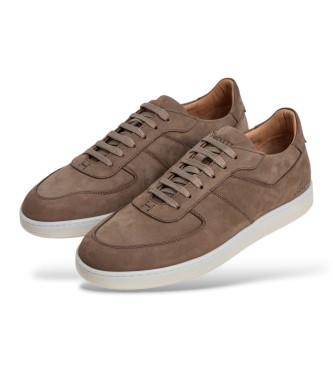 Hackett London Sneaker in nabuk Brompton beige