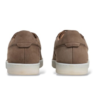Hackett London Sneaker in nabuk Brompton beige