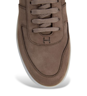 Hackett London Sneaker in nabuk Brompton beige
