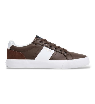 Hackett London Sneaker in pelle Blake Handle marrone