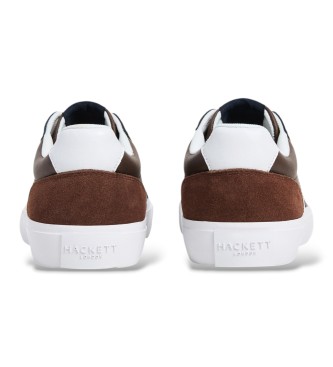 Hackett London Sneaker in pelle Blake Handle marrone