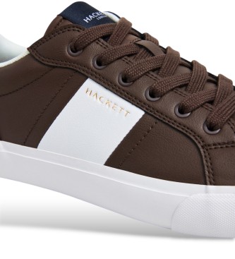 Hackett London Sneaker in pelle Blake Handle marrone