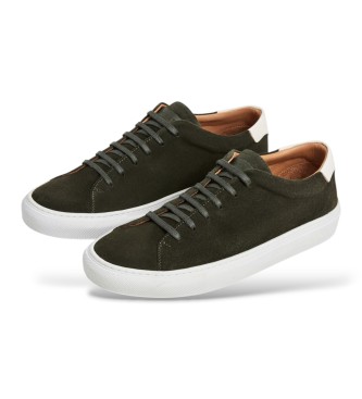 Hackett London Sneaker in pelle Idol Soft verde oliva