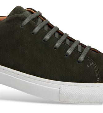 Hackett London Sneaker in pelle Idol Soft verde oliva