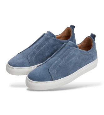 Hackett London Sneaker in pelle Vision blu
