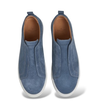 Hackett London Sneaker in pelle Vision blu