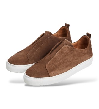 Hackett London Sneaker in pelle Vision marrone