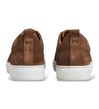 Hackett London Sneaker in pelle Vision marrone