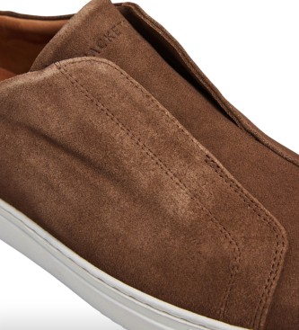 Hackett London Sneaker in pelle Vision marrone