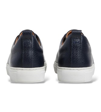 Hackett London Sneaker in pelle Vision Pebble blu navy