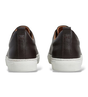 Hackett London Sneaker in pelle Vision Pebble marrone