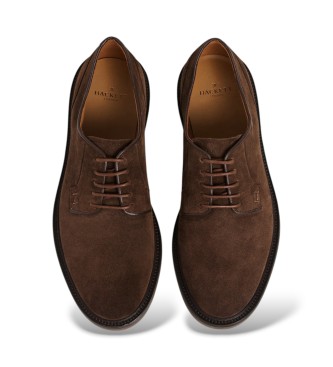Hackett London Chaussures en daim Elsted Blucher marron