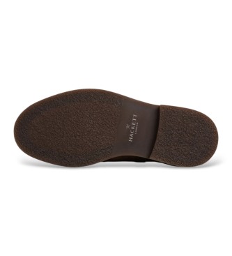 Hackett London Chaussures en daim Elsted Blucher marron