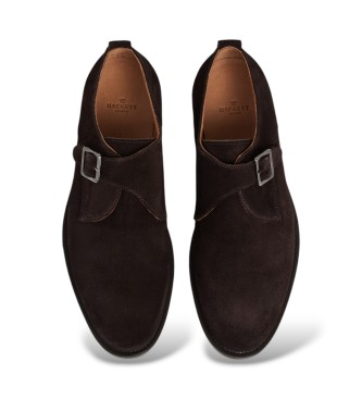 Hackett London Scarpe in camoscio Hampton marrone
