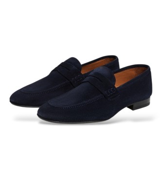 Hackett London Mocasines de ante Regal Saddle marino
