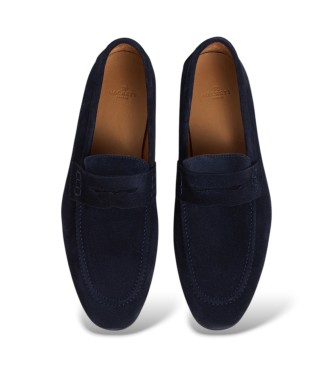 Hackett London Mocasines de ante Regal Saddle marino