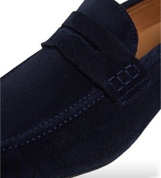 Hackett London Mocasines de ante Regal Saddle marino