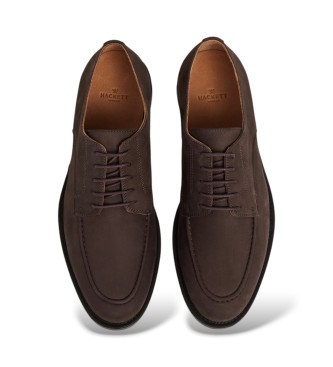 Hackett London Scarpe in nabuk Hampton marrone