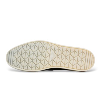 Hackett London Scarpe in nabuk Martins Saddle blu navy