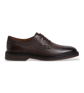 Hackett London Chaussures en cuir Elsted Blucher marron