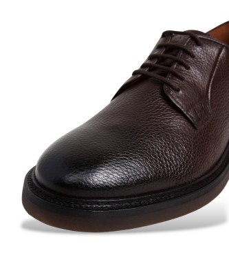 Hackett London Chaussures en cuir Elsted Blucher marron