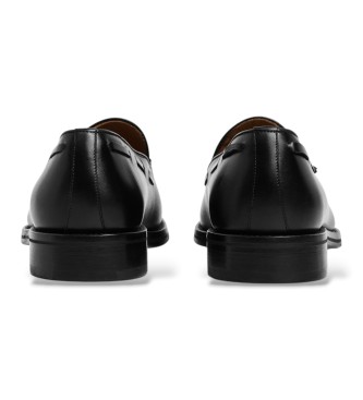 Hackett London Zapatos de piel Mayfair Crust negro