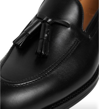 Hackett London Zapatos de piel Mayfair Crust negro