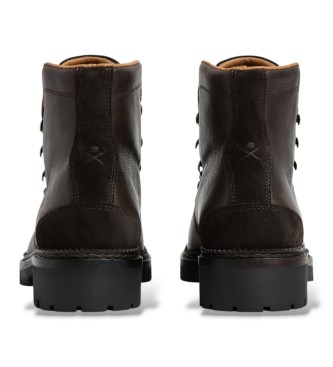 Hackett London Stivali in pelle Verbier Hiker marrone