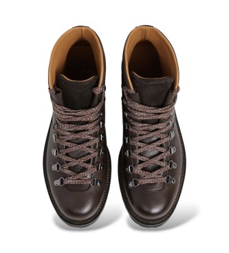 Hackett London Stivali in pelle Verbier Hiker marrone