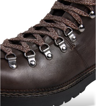 Hackett London Stivali in pelle Verbier Hiker marrone