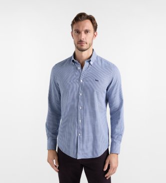 Harmont & Blaine Camisa pata de gallo azul