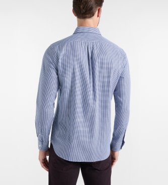 Harmont & Blaine Camisa pata de gallo azul