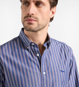 Harmont & Blaine Chemise Regimental Dopp bleu marine