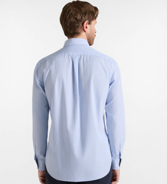 Harmont & Blaine Camicia a micro righe azzurro chiaro