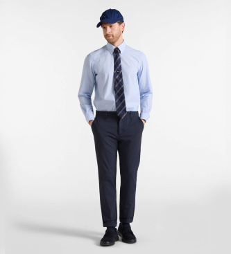 Harmont & Blaine Camicia a micro righe azzurro chiaro