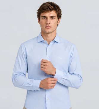 Harmont & Blaine Popeline-Stretch-Hemd Tin