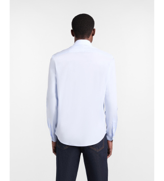 Harmont & Blaine Blue Stretch Shirt