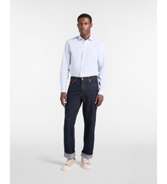 Harmont & Blaine Blue Stretch Shirt
