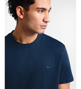 Harmont & Blaine Dachshund T-shirt in 3D navy