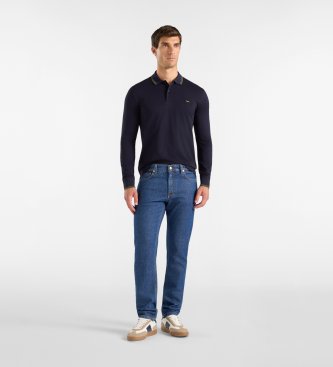 Harmont & Blaine Polo piqué avec bordures bleu marine