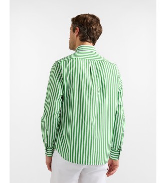 Harmont & Blaine Sorbetto gr�n stribet skjorte